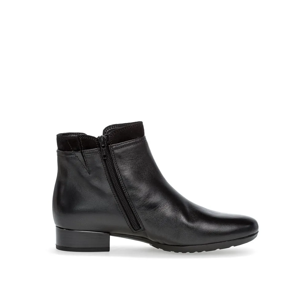 Gabor Stiefelette Leder Comfort- Mehrweite H schwarz S23 32.718.57