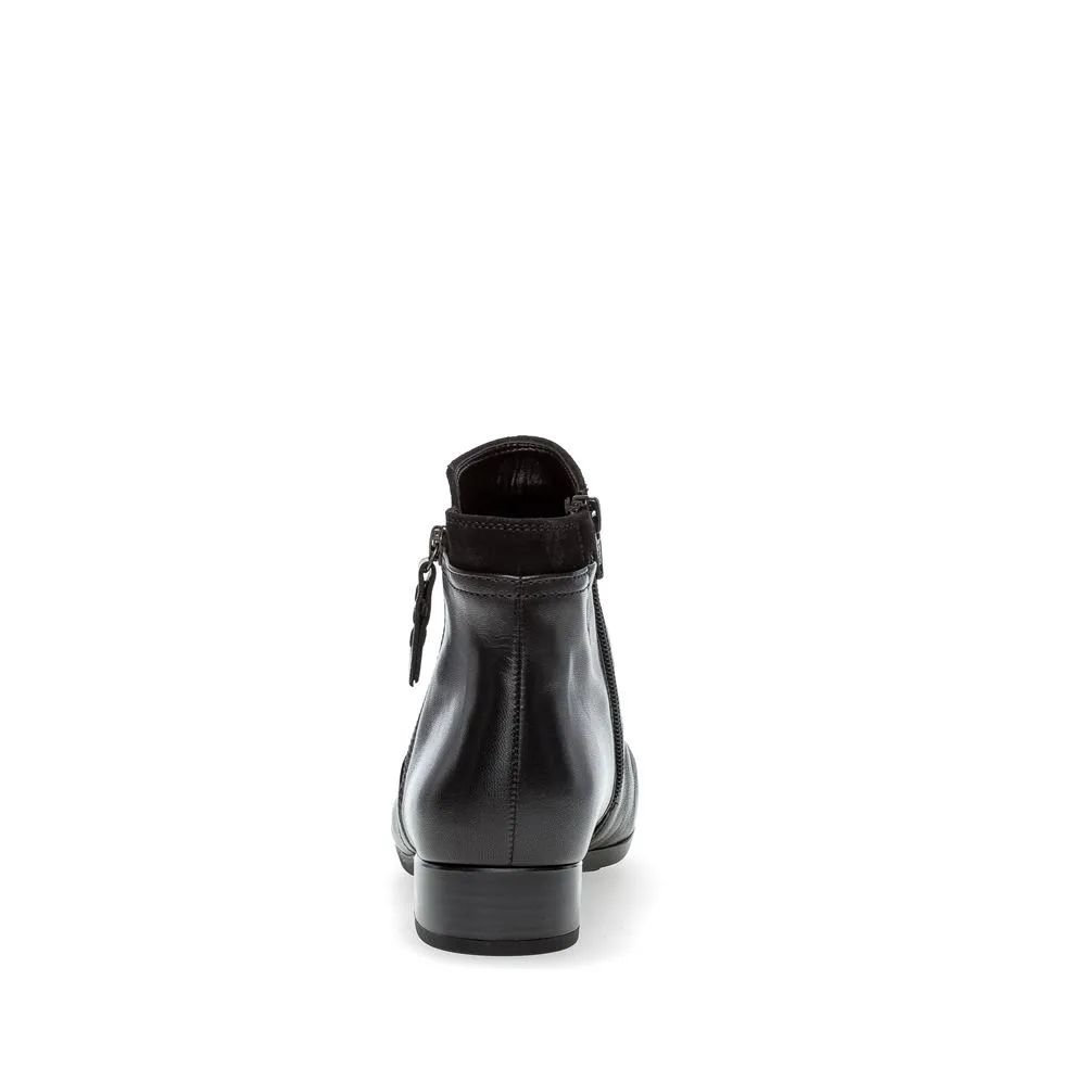 Gabor Stiefelette Leder Comfort- Mehrweite H schwarz S23 32.718.57