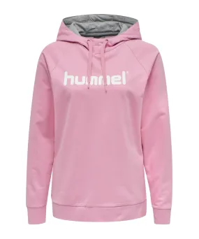 Hummel Cotton Logo Hoody Damen Rosa F3257