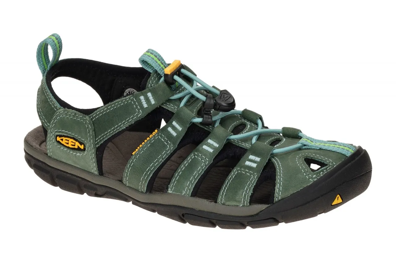 KEEN Clearwater Outdoor Damen Sandale grün Leder 1014371