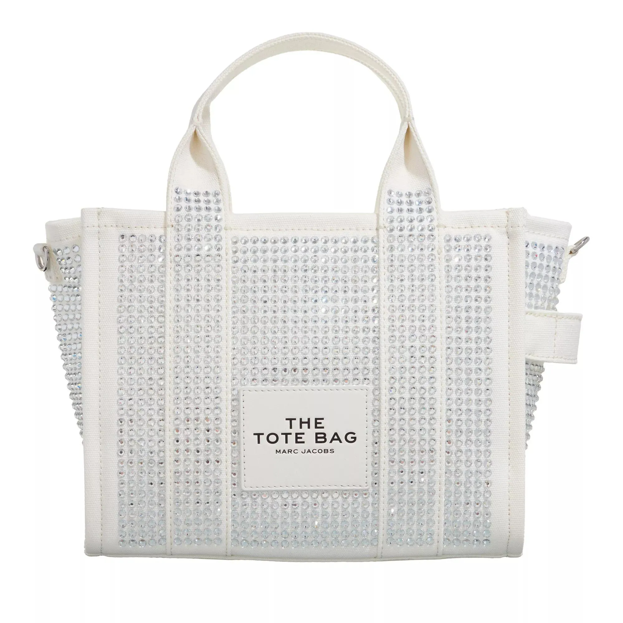 Marc Jacobs  Crystal Canvas Tote Bag White 
