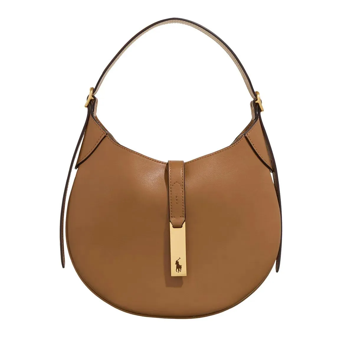   Polo Ralph Lauren  P Id Sm Sh S-Shoulder Bag-Small Tan  Hobo Bag 