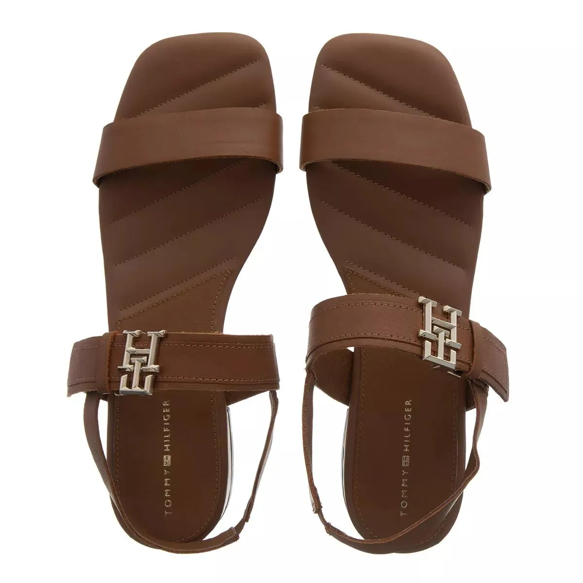   Tommy Hilfiger  Hardware Flat Sandal Summer Cognac  Sandale 