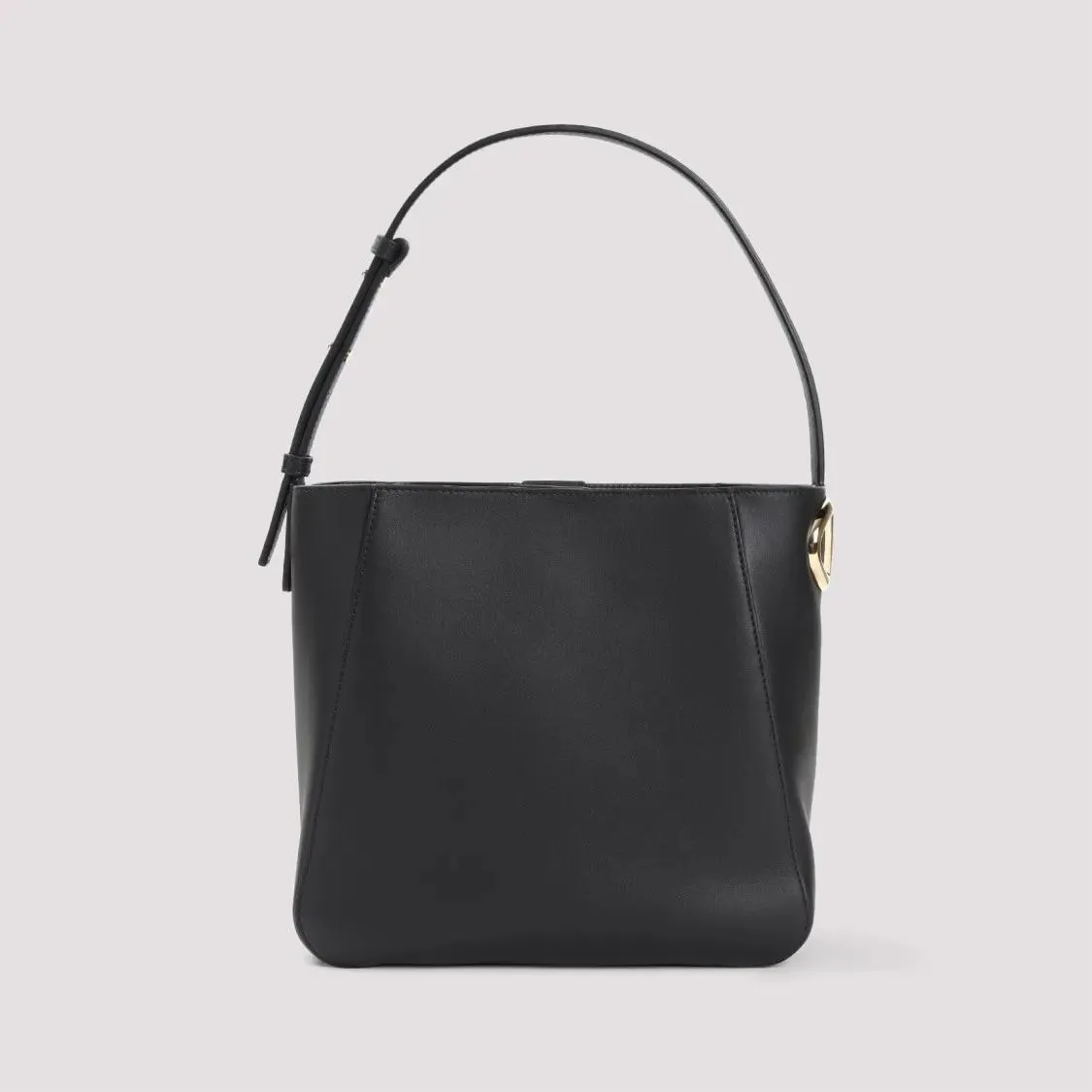   Valentino  V Logo Side Bucket Bag Black  Bucket Bag 